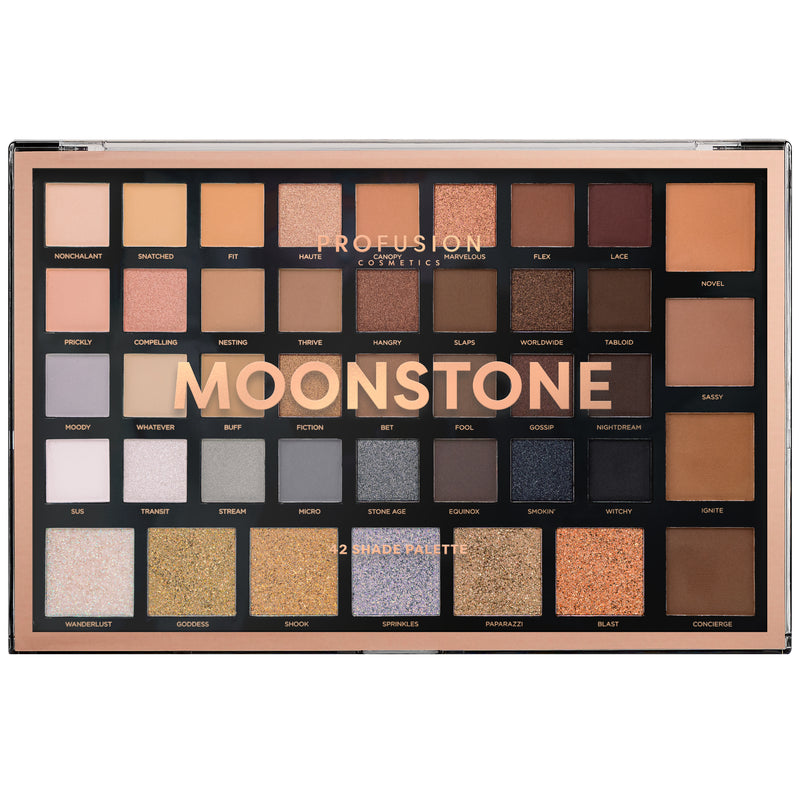 Palete Sombra de Olhos Profusion Moonstone 42 cores